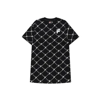 FILA FUSION Short Sleeved Dresses Women's Black