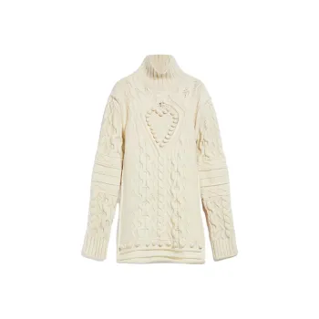 SportMax Long-Sleeved Dresses Women's White