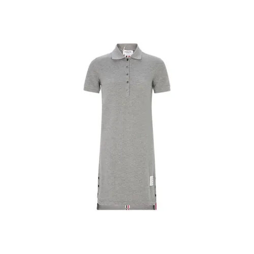 THOM BROWNE Asymmetric Hem Mini Polo Dress