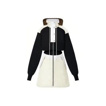 LOUIS VUITTON Long Sleeved Dress Women's Black