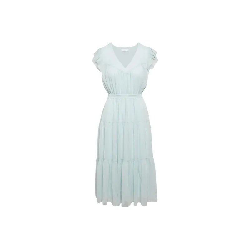 ARITZIA Little Moon Taverna Dress Short-Sleeved Dresses Women's Ice Blue/Ice Blue-0