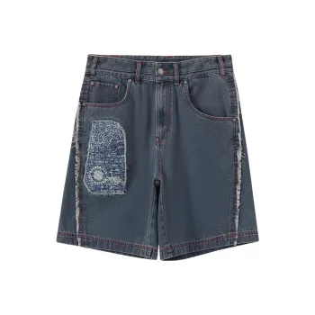 ONIARAI Denim Shorts Men Denim Blue