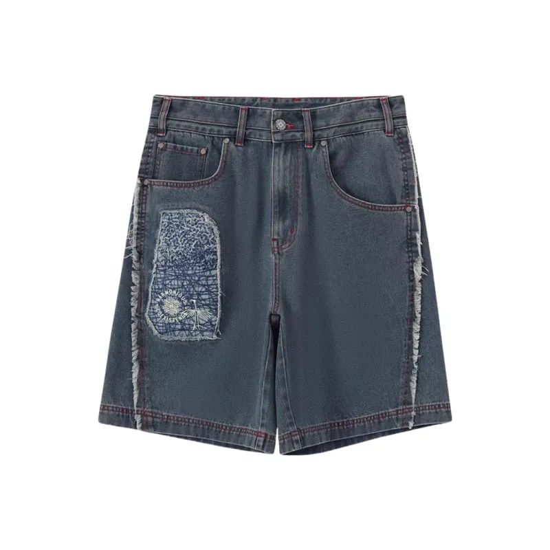 ONIARAI Denim Shorts Men Denim Blue-0