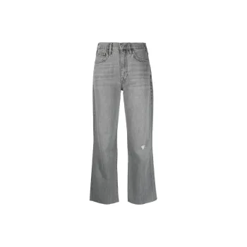 FRAME Le Jane Cropped Raw-Cut Hem Jeans