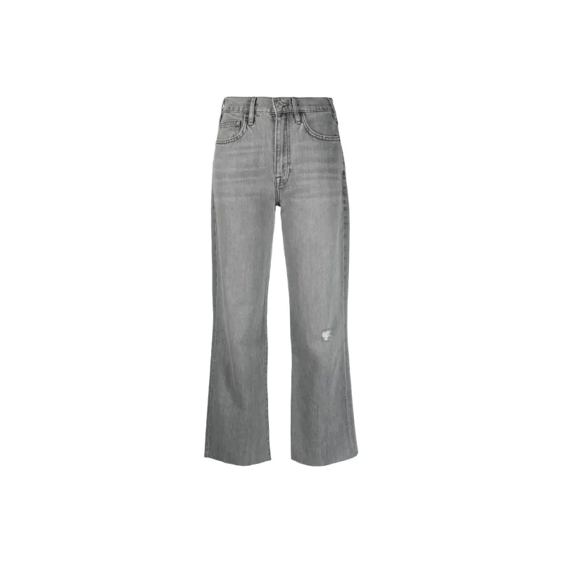 FRAME Le Jane Cropped Raw-Cut Hem Jeans-0