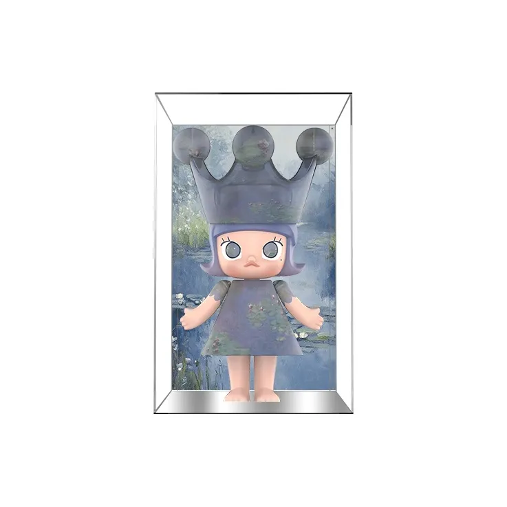 KGBOX Compatibility Bubbles Pop Mart Molly Monet Water Lily Princess 1000% Acrylic Model Accessories-3