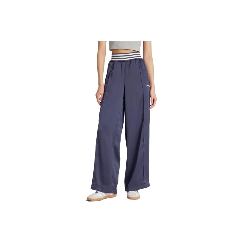 Adidas Originals Striped Rib Wide Leg Track Pants-0