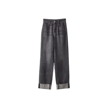 XIANGYING Jeans Women's Gray