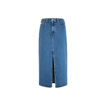 CALVIN KLEIN Denim Long Skirts Women's Denim Blue