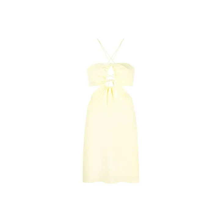 Rotate Sleeveless Dresses Women's Yellow-0