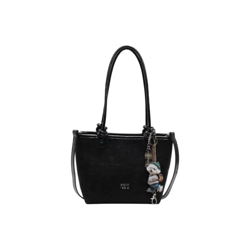 TOUTSEUL YOLO PU One Shoulder Handbag Women's Ecru/Coffee/Black-10