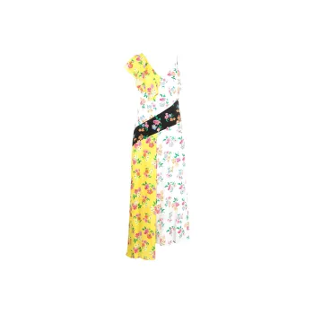 MSGM Floral-Printed Asymmetric Dress
