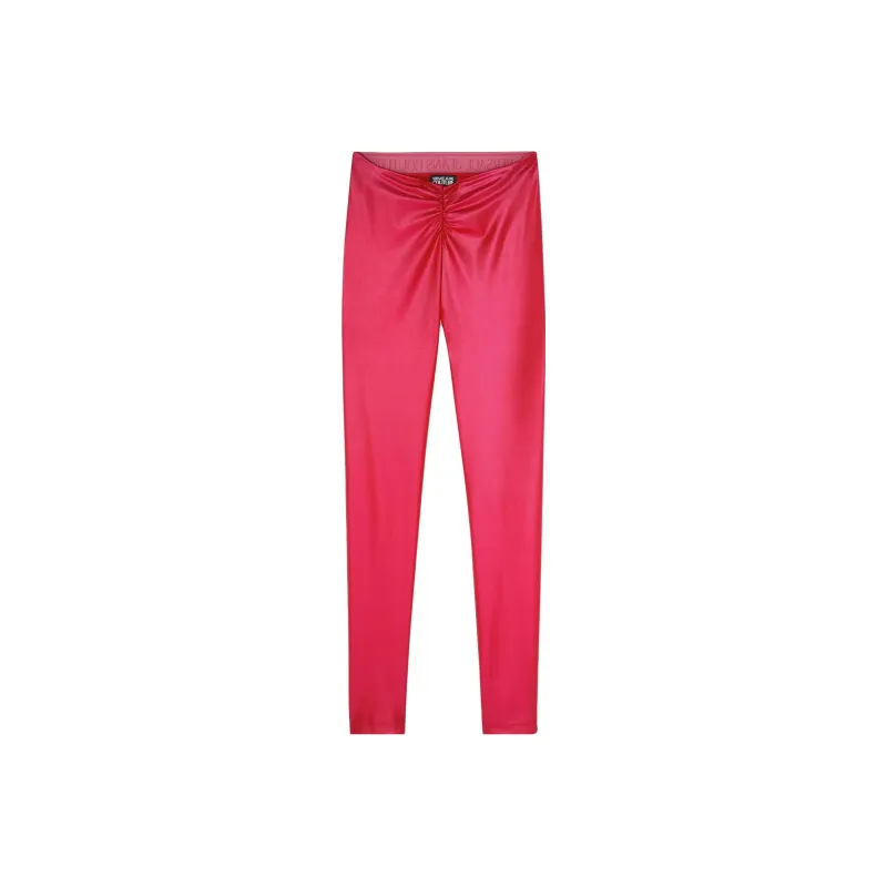 VERSACE Logo Waistband High-waisted Leggings-0