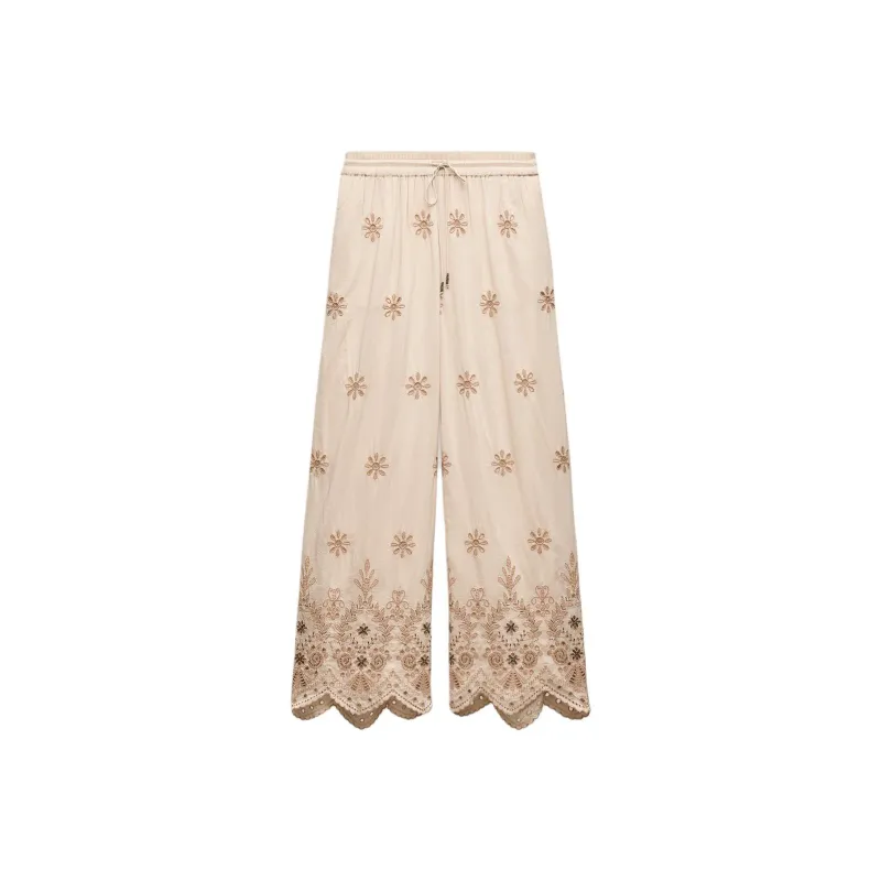 ZARA ZW Series Casual Pants Women's Raw White-0