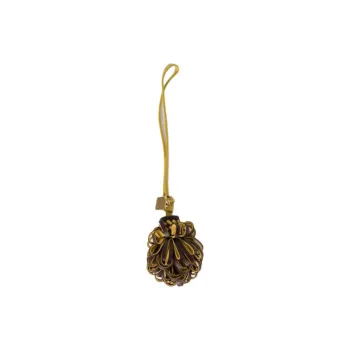 MIU MIU Sheepskin Bag Accessory Unisex Heather Wood & Pineapple Yellow