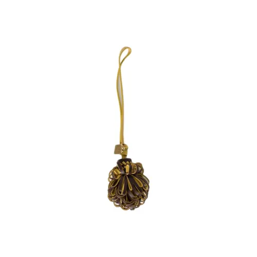 MIU MIU Sheepskin Bag Accessory Unisex Heather Wood & Pineapple Yellow