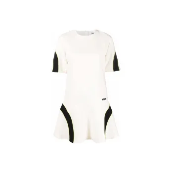 MSGM Short Sleeved Dresses Women's White