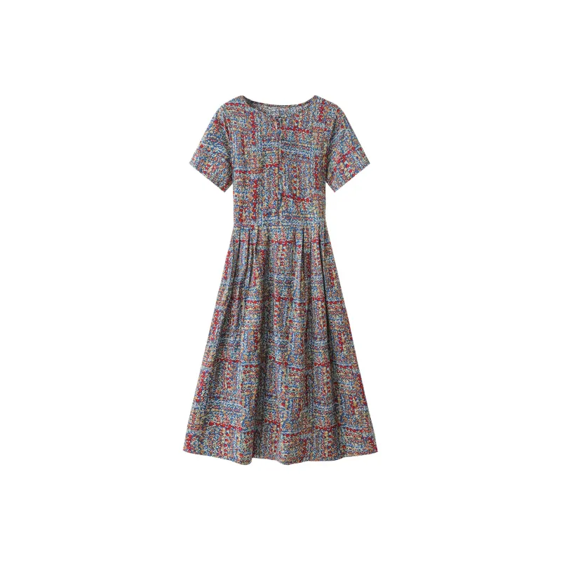 H YXIANG Short Sleeved Dresses Women's-2