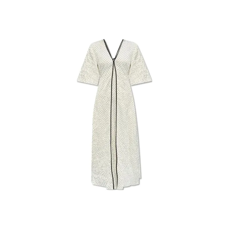 GANNI Polka Dot Patterned Midi Dress-0