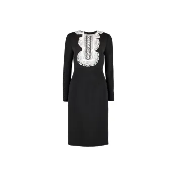 Valentino Long-Sleeved Dresses Women's Black