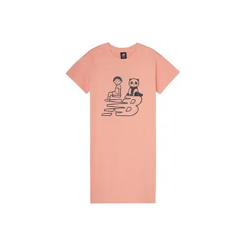 New Balance Short Sleeved Dresses Asian Version Women's Pink
