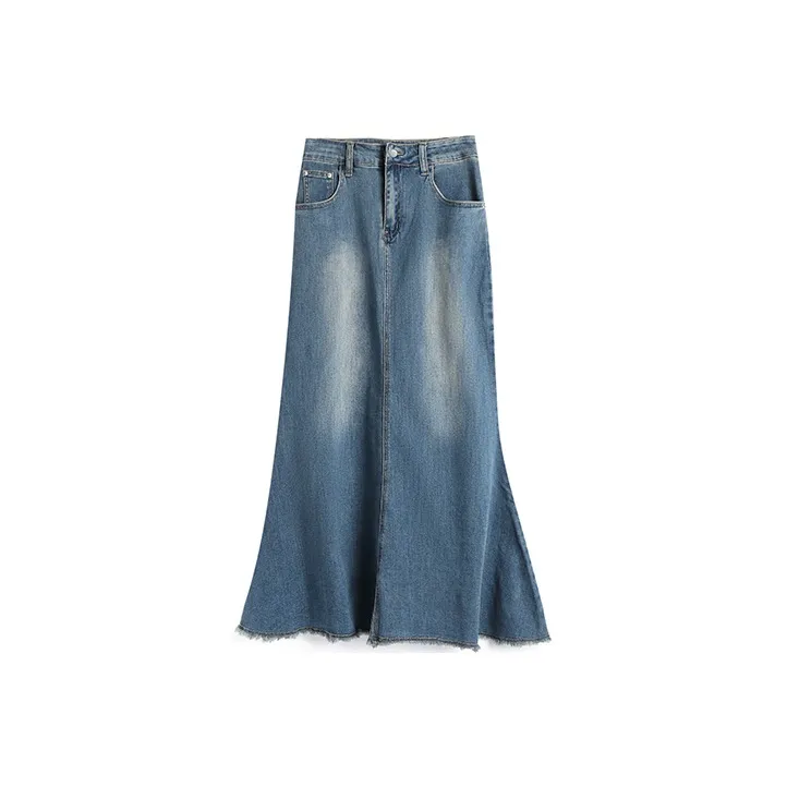 WOWI Denim Long Skirts Women's-3