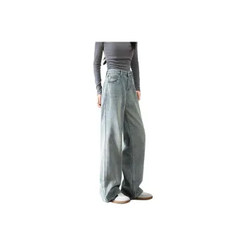 FAWENXIANGZI Jeans Women's Light Blue