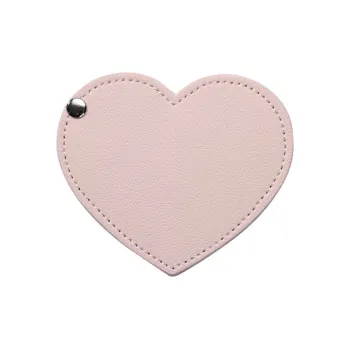 JIXUAN On The Go Heart Convenience Foldable Rotating Refillable Makeup Mirror