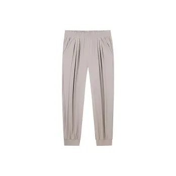 Anta Variety Training Collection Knitted Sweatpants Women's Linen Gray