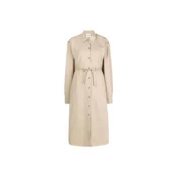 NANUSHKA Belted Button down Shirt Dress