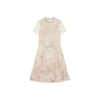 IHIMI Short-Sleeved Dresses Women's Beeswax Yellow
