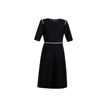 ROEYSHOUSE Short Sleeved Dress Women's Black