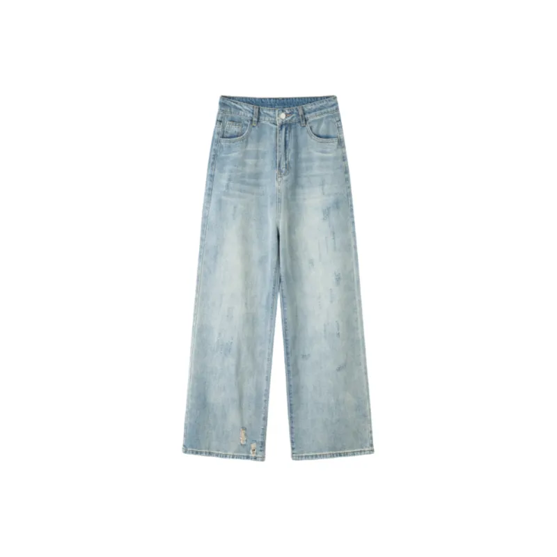 ZXZA Jeans Women's Beige Khaki Blue-0