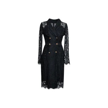 ROEYSHOUSE Long Sleeved Dress Women's Black