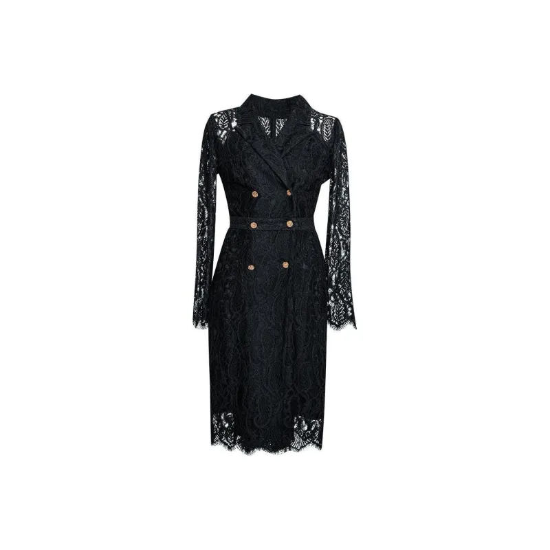 ROEYSHOUSE Long Sleeved Dress Women's Black-0