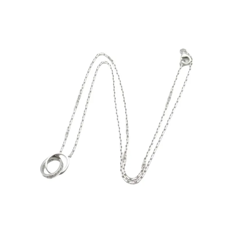 Cartier 2010s 18K White Gold Baby Love Diamond Necklace-1
