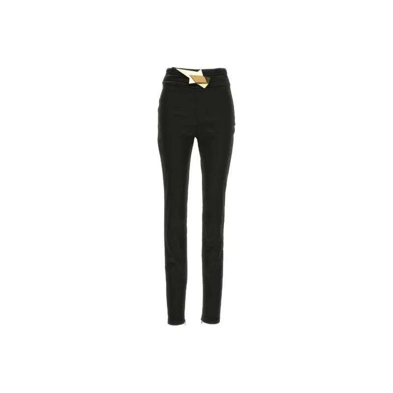 AREA High Waist Star Stud Stretched Lycra Leggings-0