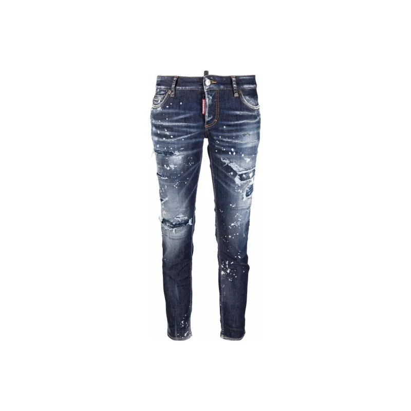 DSQUARED 2 Distressed Straight leg Jeans-0