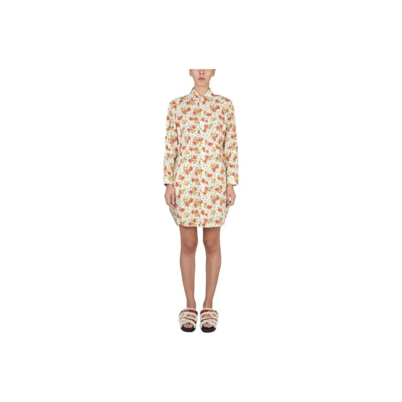 MARNI Floral Patterned Shirt Dress-0