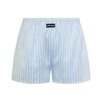 MIU MIU S23 Casual Shorts Women's Light Blue