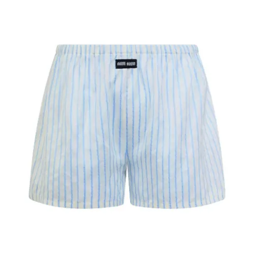MIU MIU S23 Casual Shorts Women's Light Blue