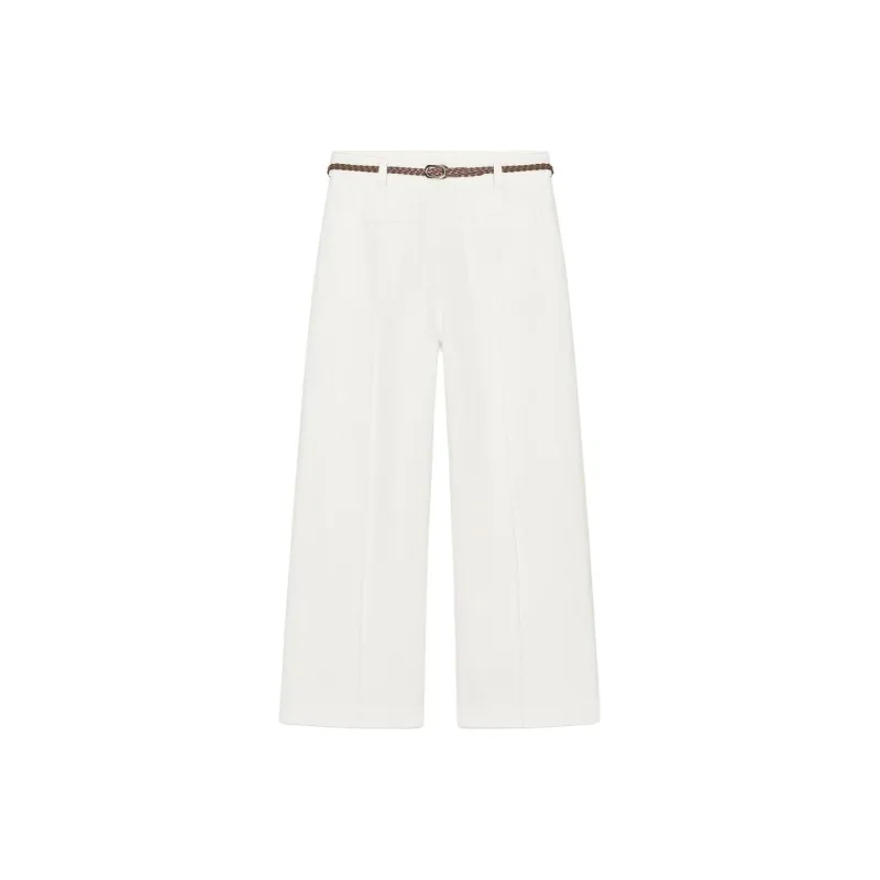 ZARA Casual Pants Women's Raw White-0