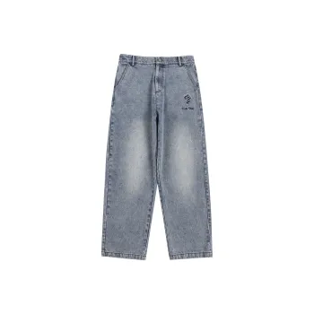 QISENYAR Wide Leg Jeans Women's Blue