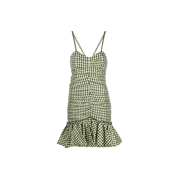 PHILOSOPHY DI LORENZO SERAFINI Vichy Taffeta Mini Dress-0
