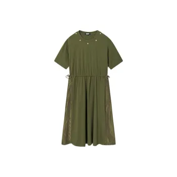 DKNY Short-Sleeved Dresses Women's Olive Green
