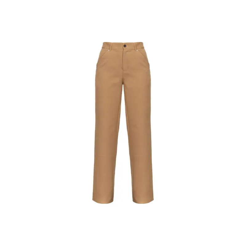 PINKO Pentola High Waisted Straight Leg Trousers-0