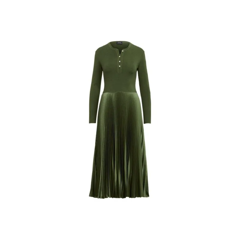 Polo Ralph Lauren Long-Sleeved Dresses Women's Green-0