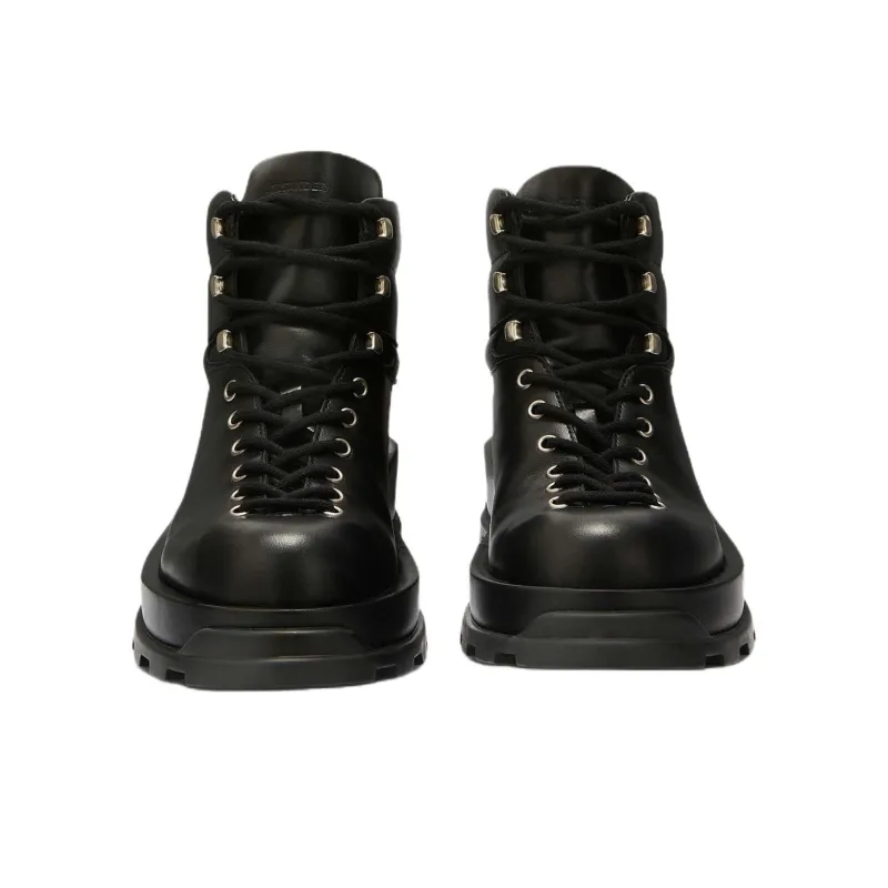 JIL SANDER Round Toe Ankle Boots Women's-4