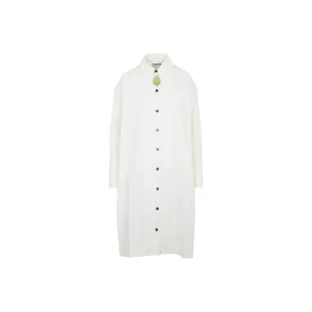 GANNI Striped Shirt Dress