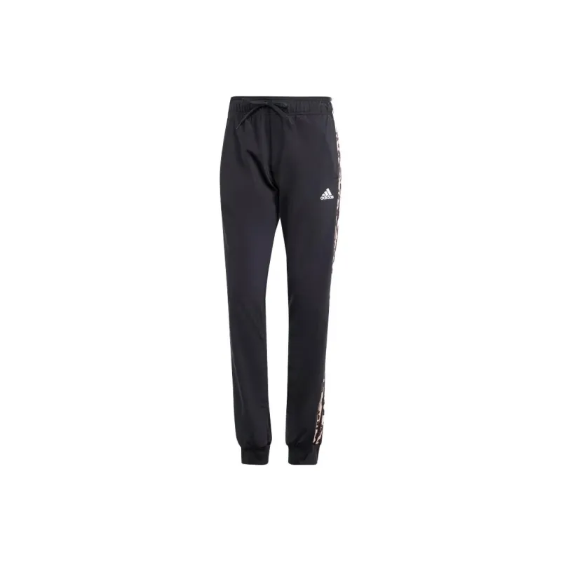 Adidas Free Shipping With AdiClub Essentials Animal Print Tricot 3-Stripes Slim Tapered Track Pants-0